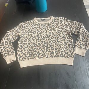 J Crew Leopard Print Women's Sweater